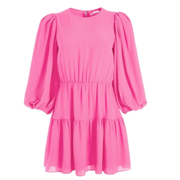 Alice + Olivia Dresses & Skirts - Alice + Olivia Shayla Pleated-Sleeve Tiered Mini Dress, Size 4